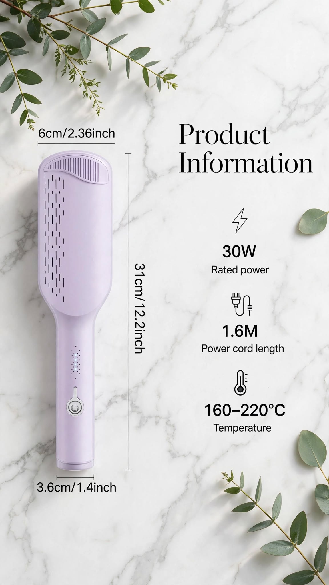 Wave Curling Iron | Ionic & Anti-Scald / 32mm Ceramic 2-Barrel