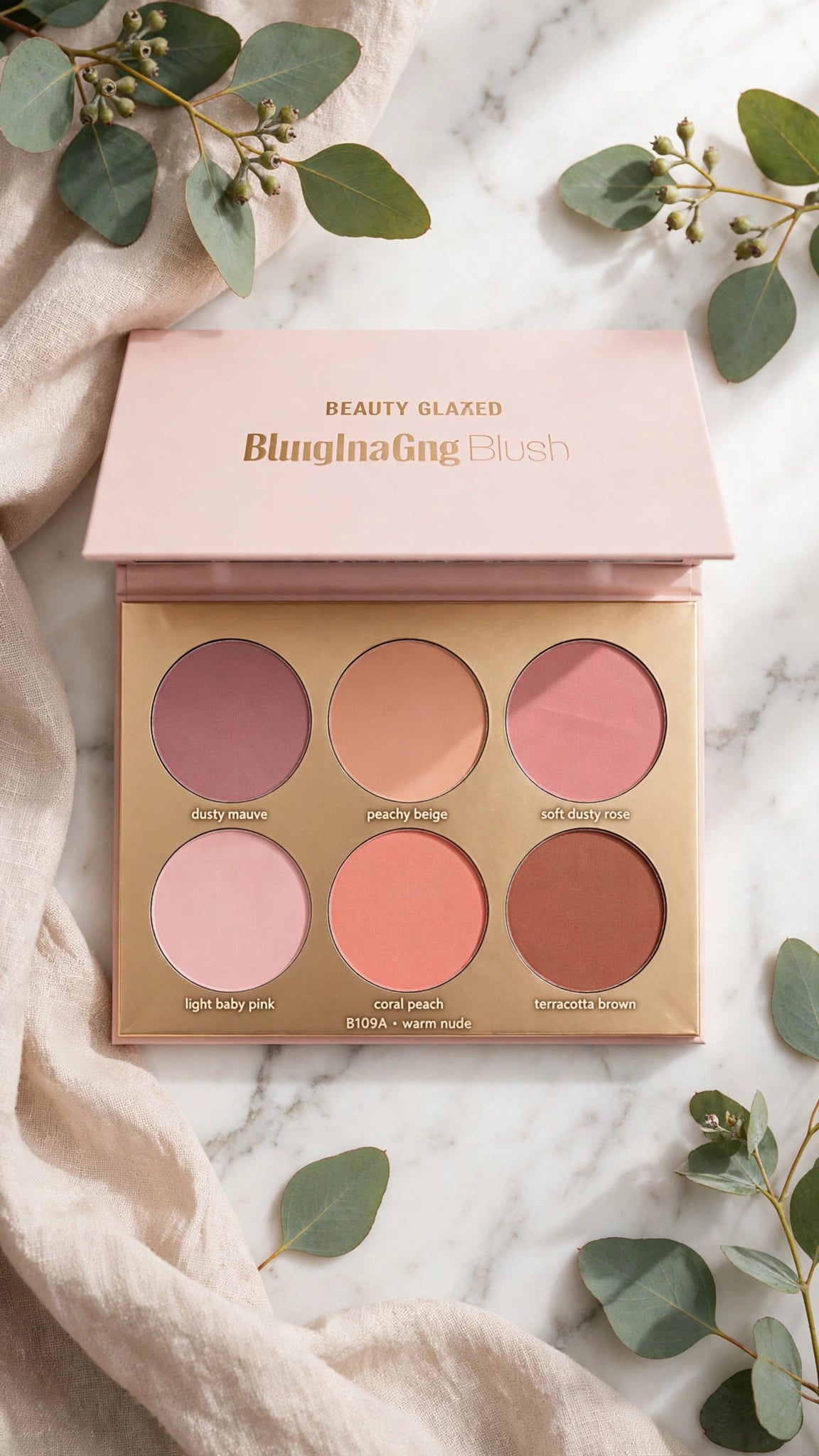 6-Colour Blush Palette – Highlight, Contour & Natural Glow in One