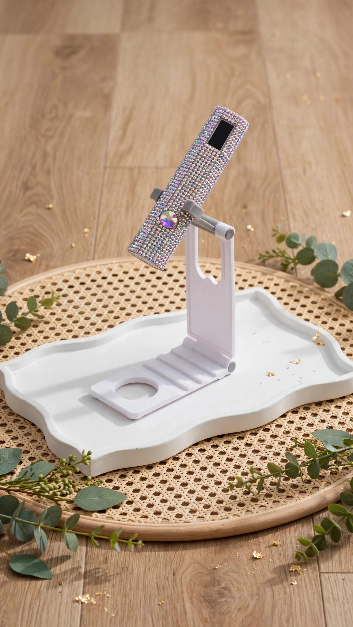 Diamond UV LED Nail Curing Lamp – Mini Portable Wearable Gel Nail Light with Stand