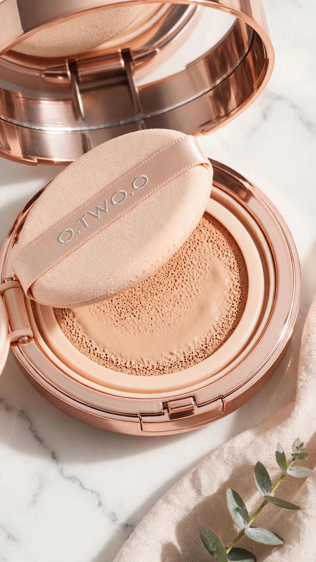 2-in-1 Soft Focus Powder & Air Cushion Cream – Full Coverage, Matte Finish