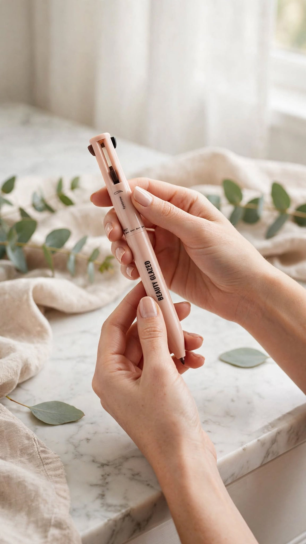 4-in-1 Makeup Pencil Set – Eyeliner, Lip Liner, Eyebrow & Highlighter