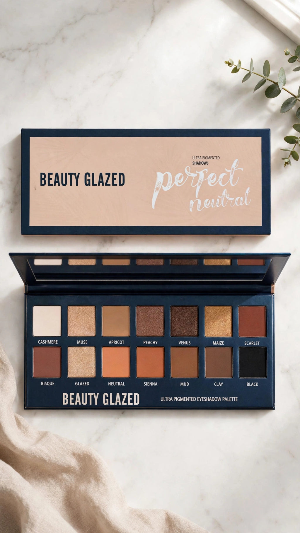 14-Colour Pearl Eyeshadow Palette – Shimmer, Matte & Multi-Dimensional Finish