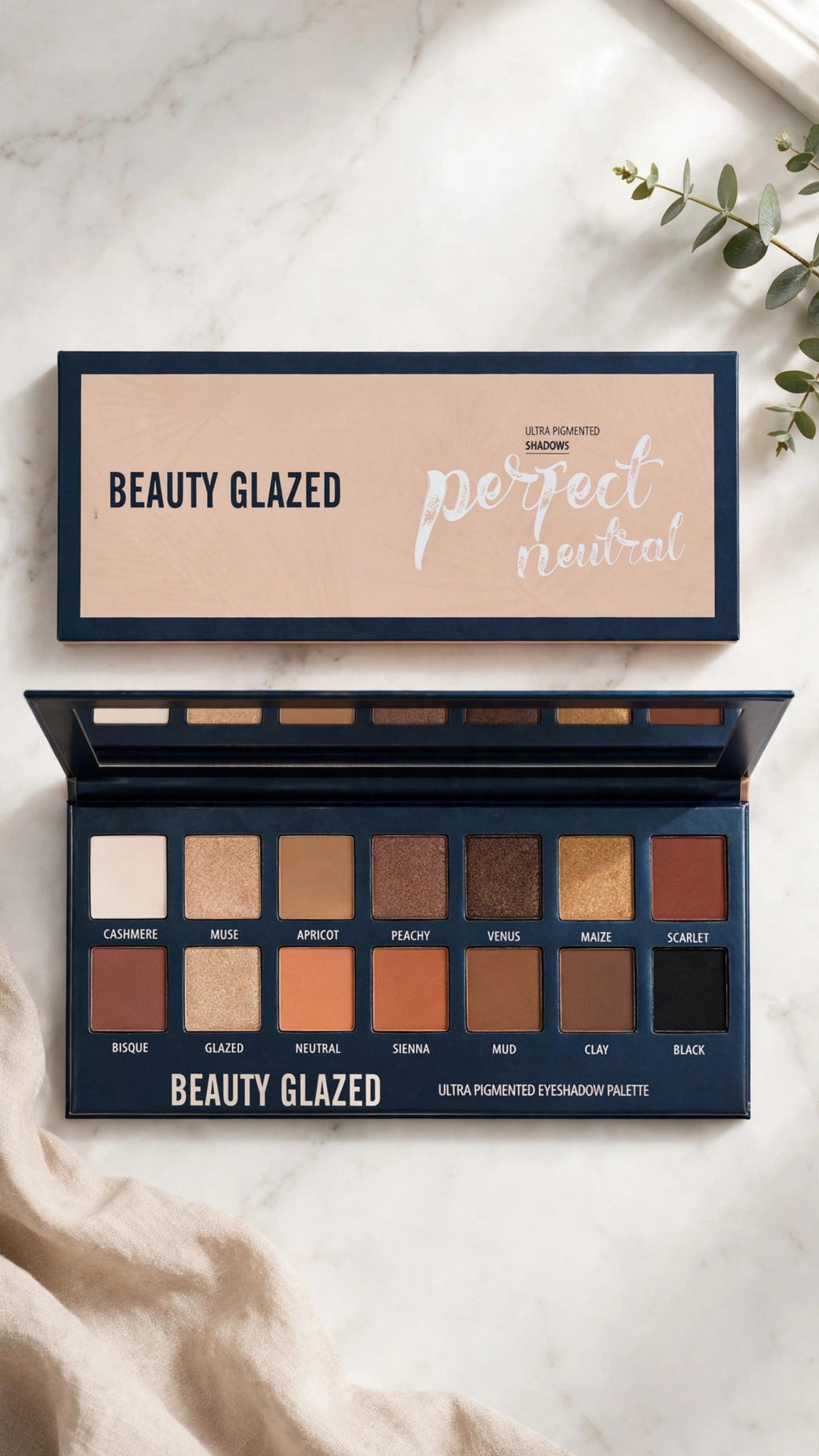 14-Colour Pearl Eyeshadow Palette – Shimmer, Matte & Multi-Dimensional Finish