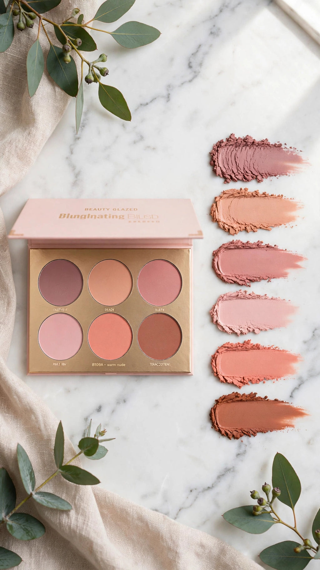 6-Colour Blush Palette – Highlight, Contour & Natural Glow in One