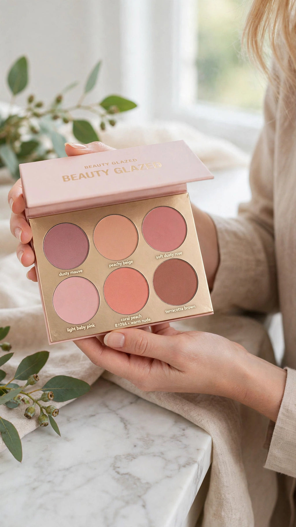 6-Colour Blush Palette – Highlight, Contour & Natural Glow in One