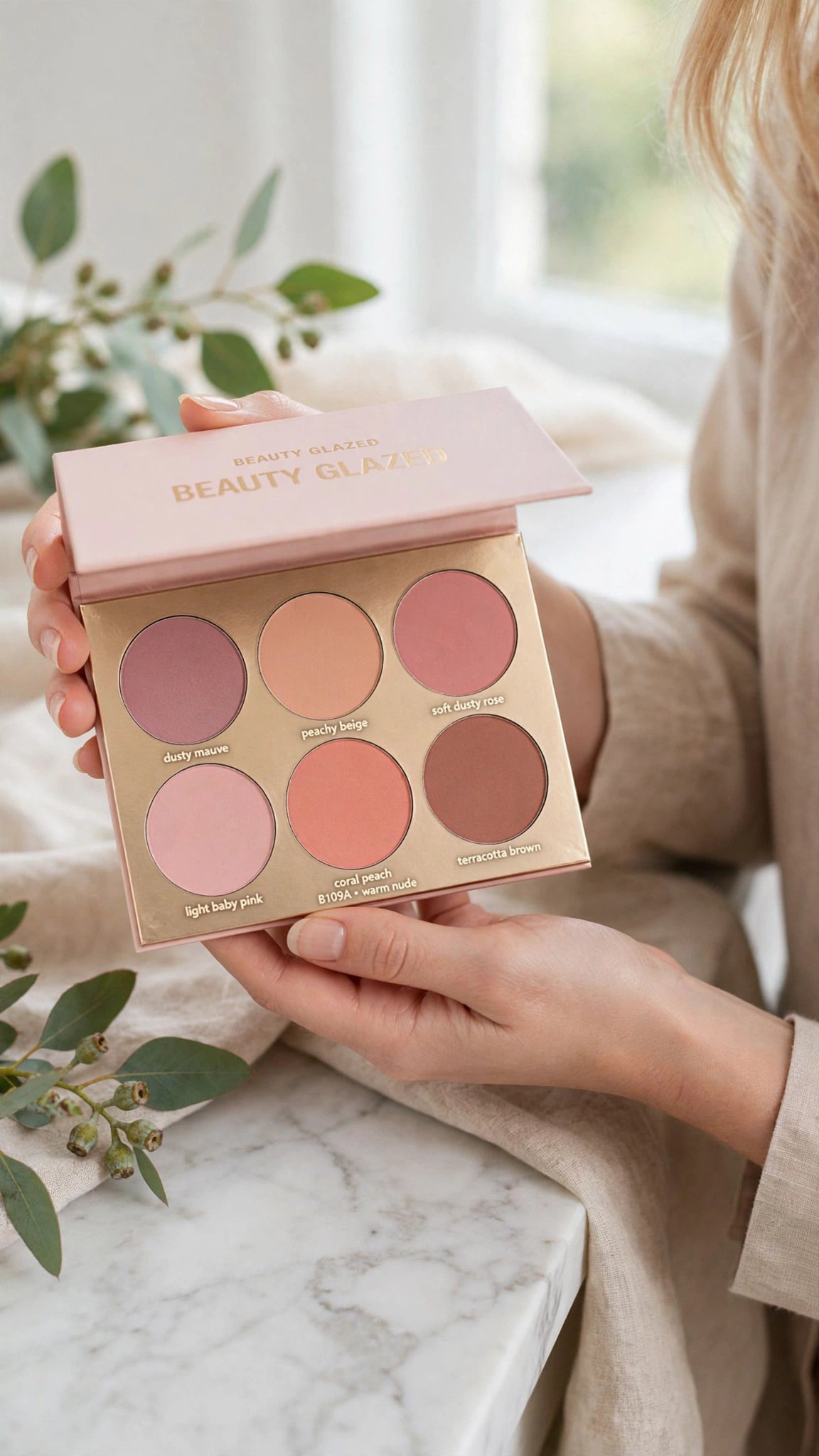 6-Colour Blush Palette – Highlight, Contour & Natural Glow in One