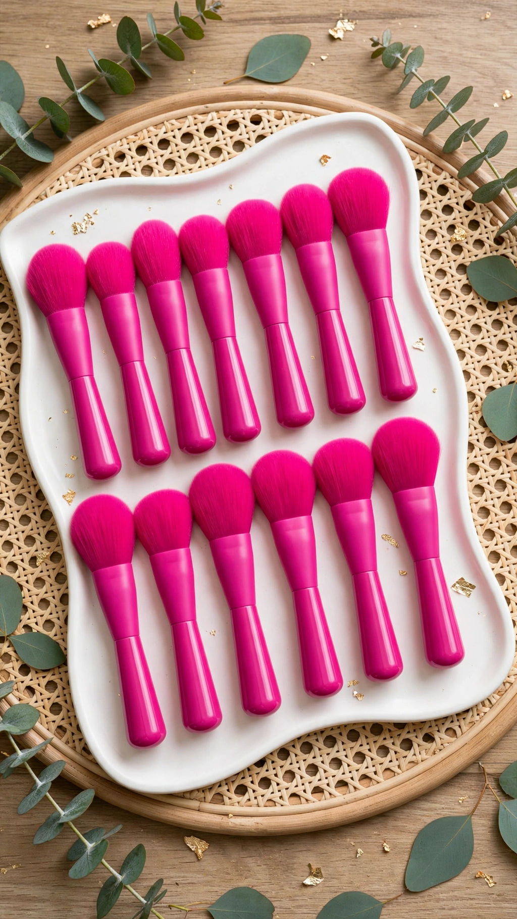 12pcs Professional Makeup Brush Set – Super Soft Fibre with Fashionable Handle