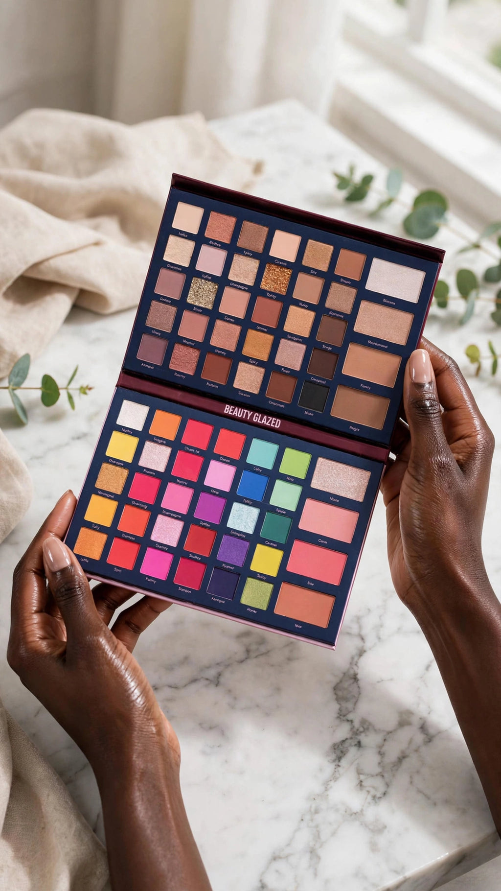 68-Colour Matte & Shimmer Eyeshadow Palette – High Pigment, Long-Lasting & Waterproof