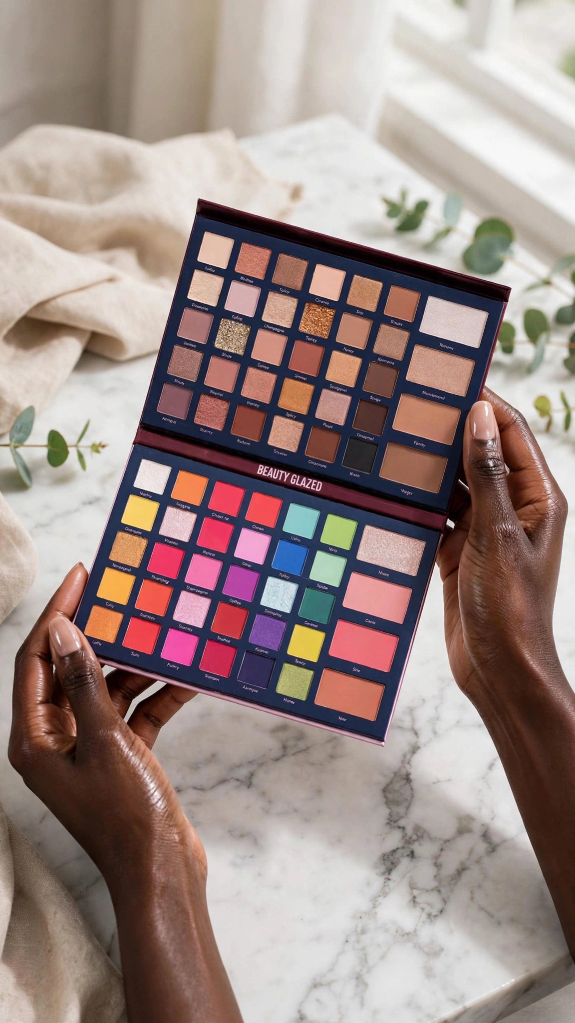 68-Colour Matte & Shimmer Eyeshadow Palette – High Pigment, Long-Lasting & Waterproof