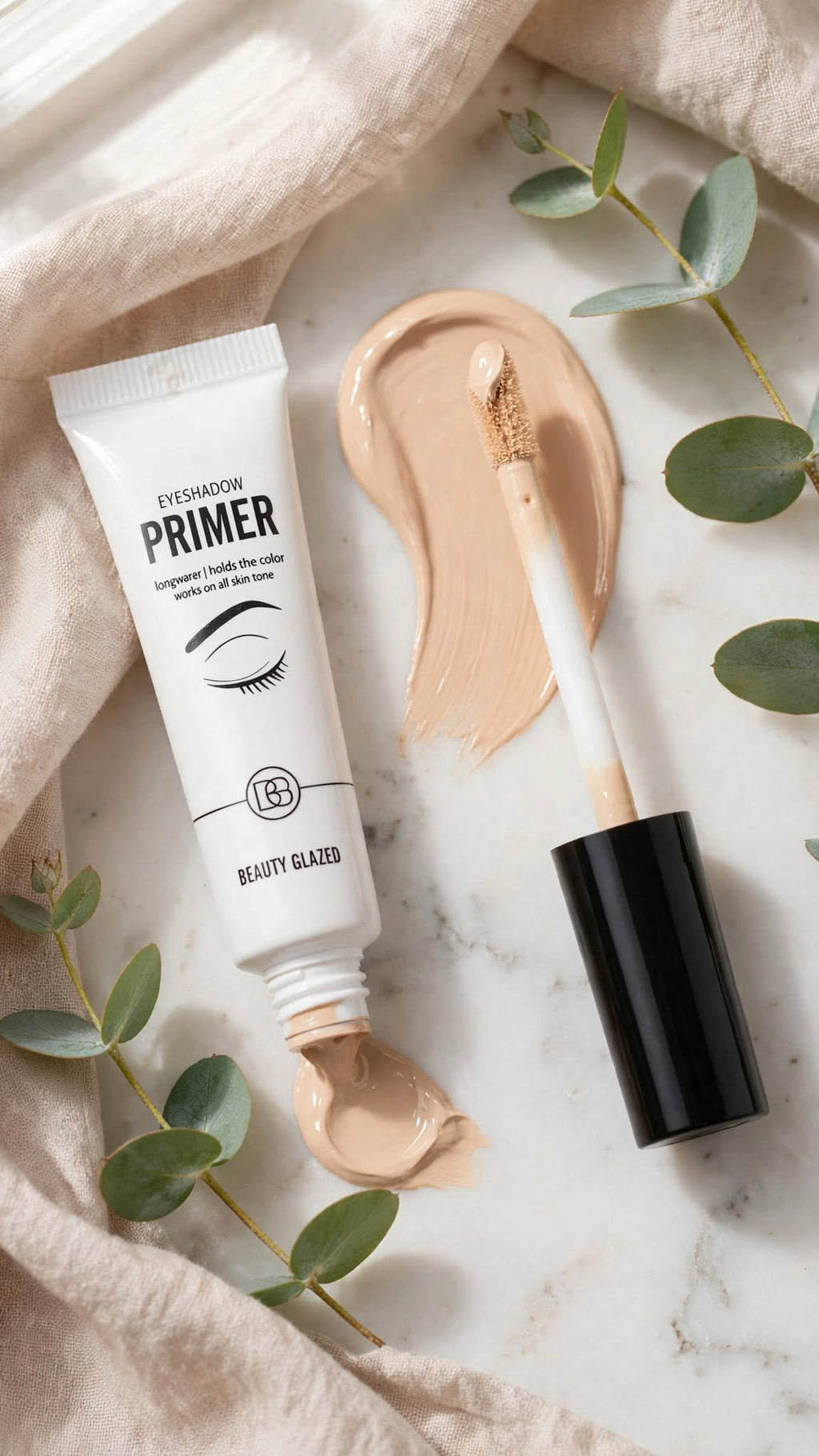 Long-Lasting Eyeshadow Primer – No Creasing, Smudge-Proof Eye Makeup Base