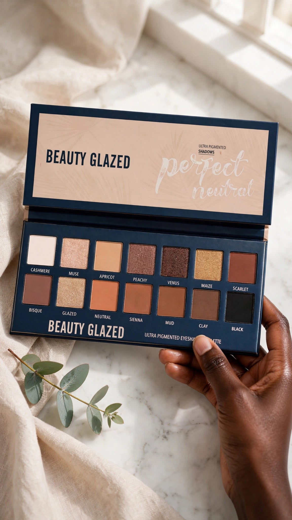 14-Colour Pearl Eyeshadow Palette – Shimmer, Matte & Multi-Dimensional Finish