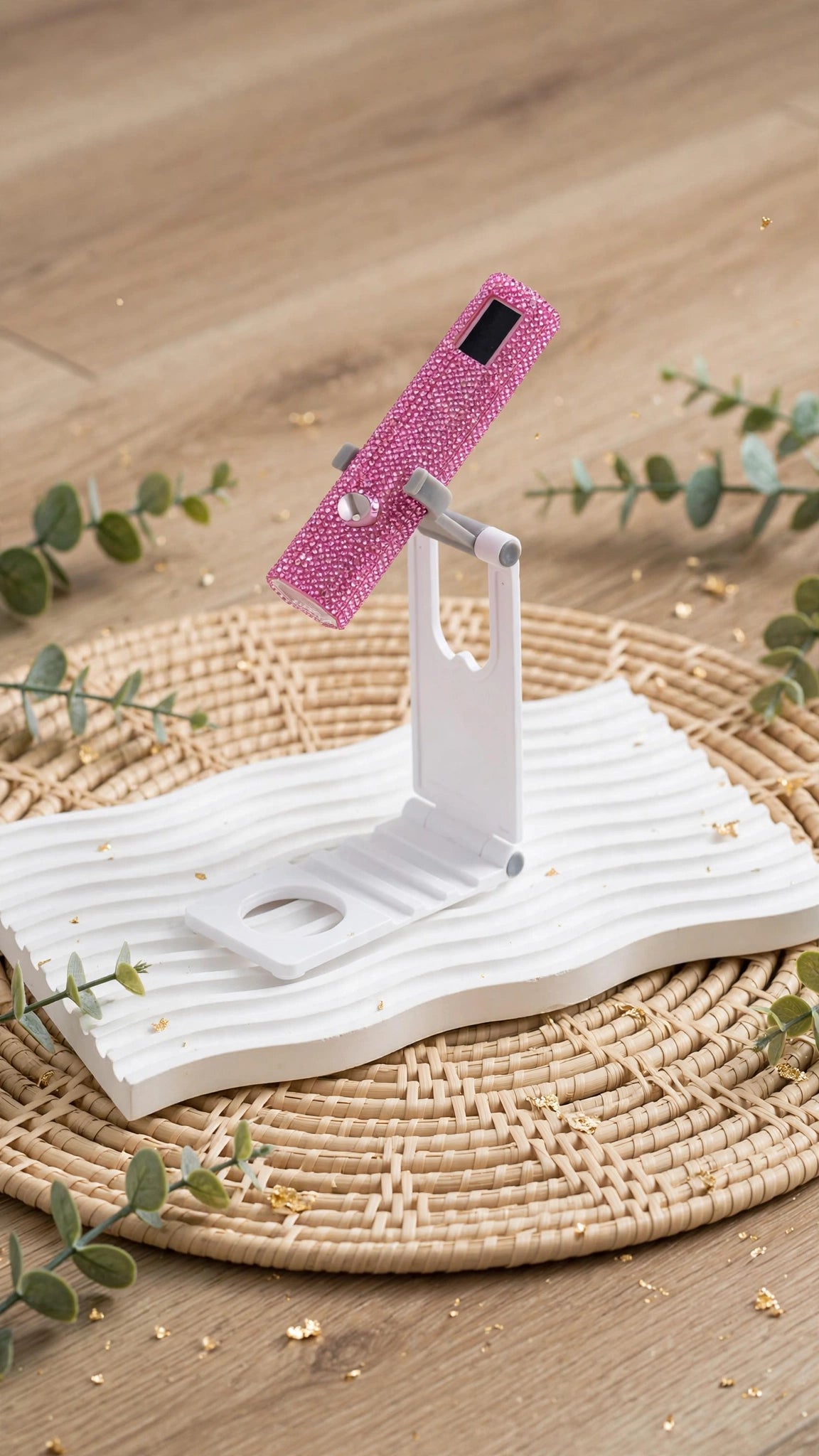 Diamond UV LED Nail Curing Lamp – Mini Portable Wearable Gel Nail Light with Stand