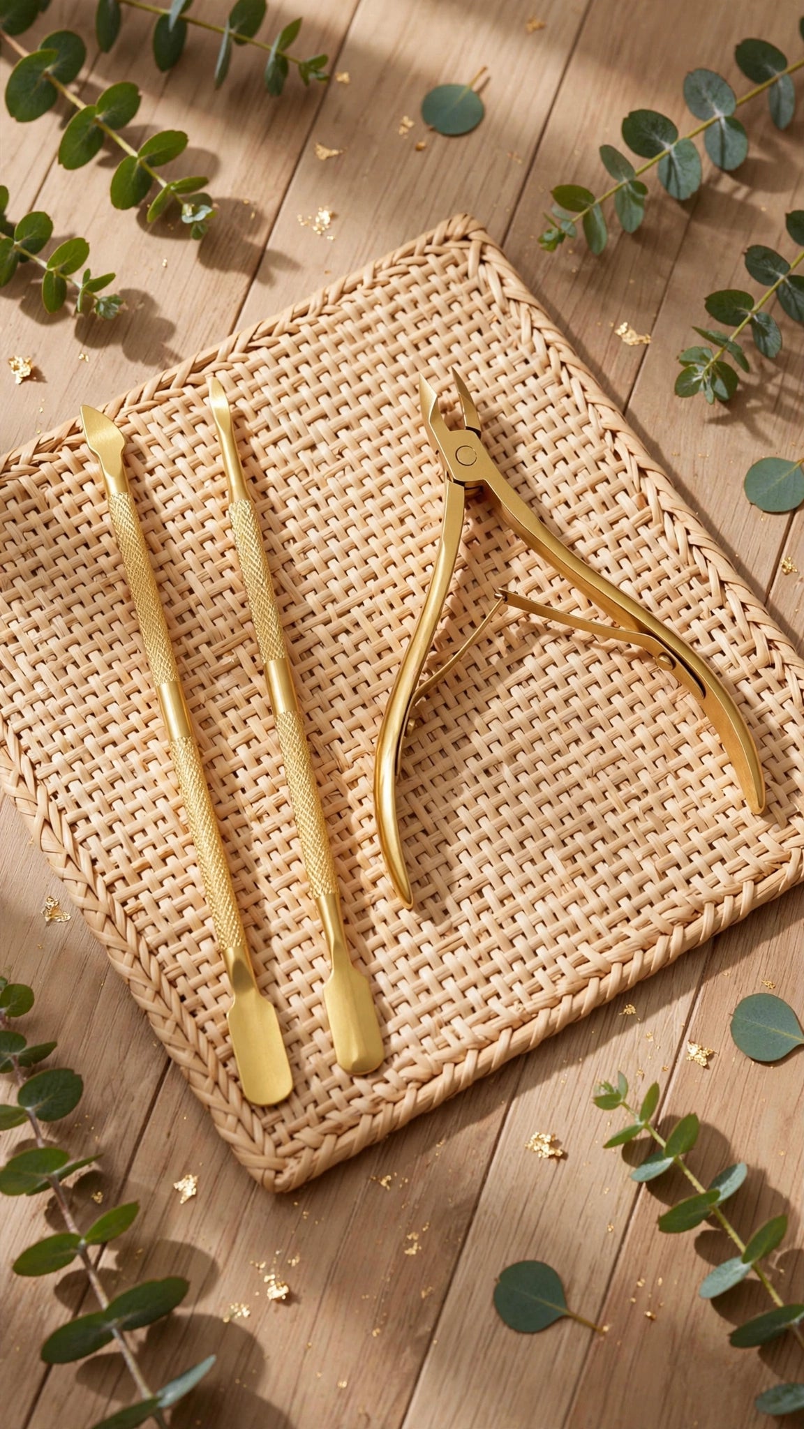 3pcs Multi-Functional Nail Care Set – Stainless Steel Cuticle Scissors, Nail Pusher & Polish Remover