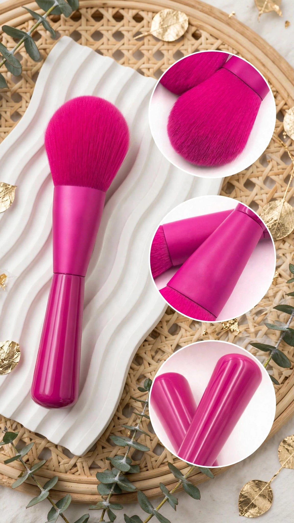 12pcs Professional Makeup Brush Set – Super Soft Fibre with Fashionable Handle