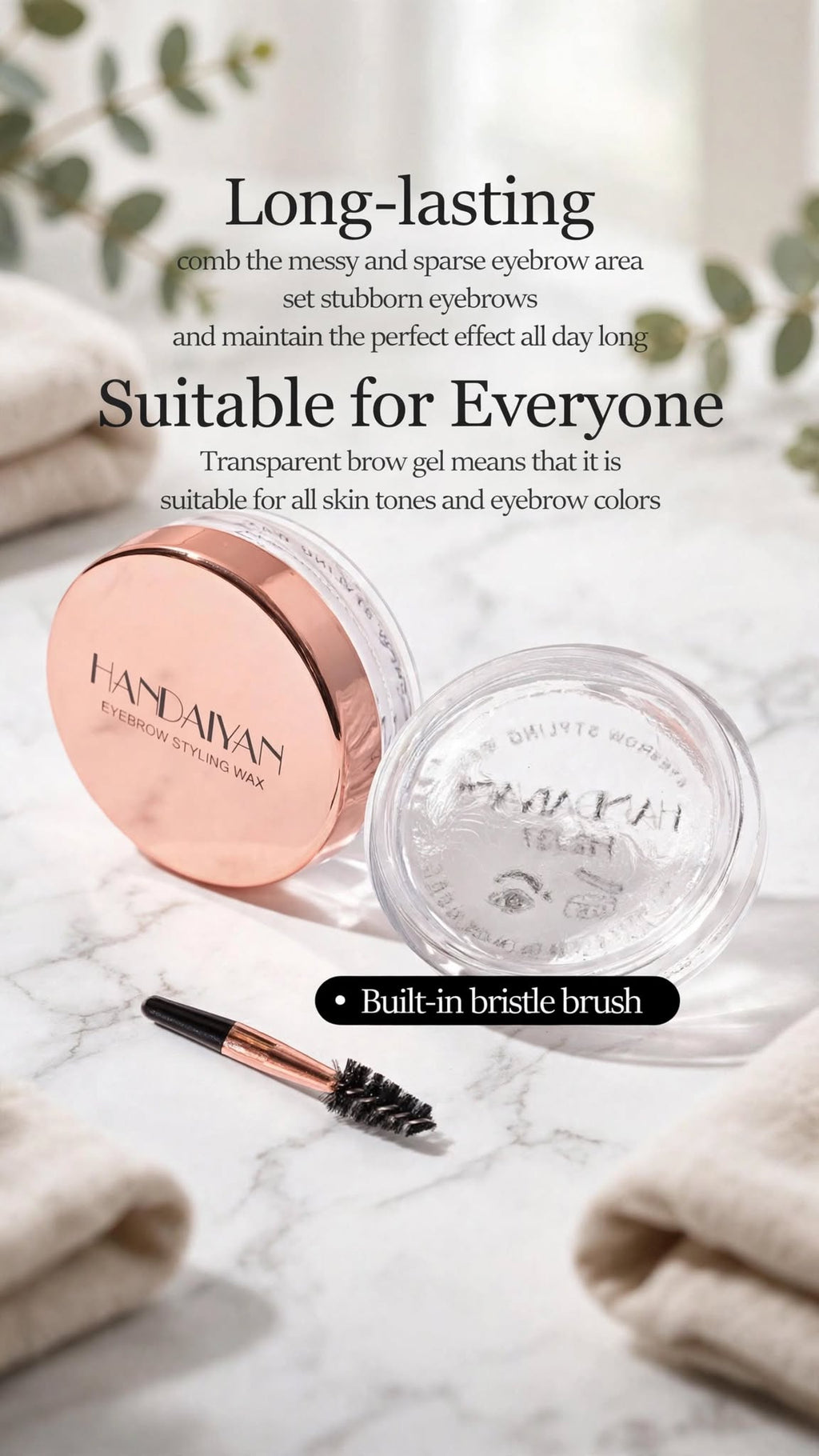 3D Setting Eyebrow Gel & Wax | Natural Long-Lasting