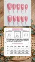 Almond-Shaped Press-On Nails – Nude & White French Tip Design (10pcs)