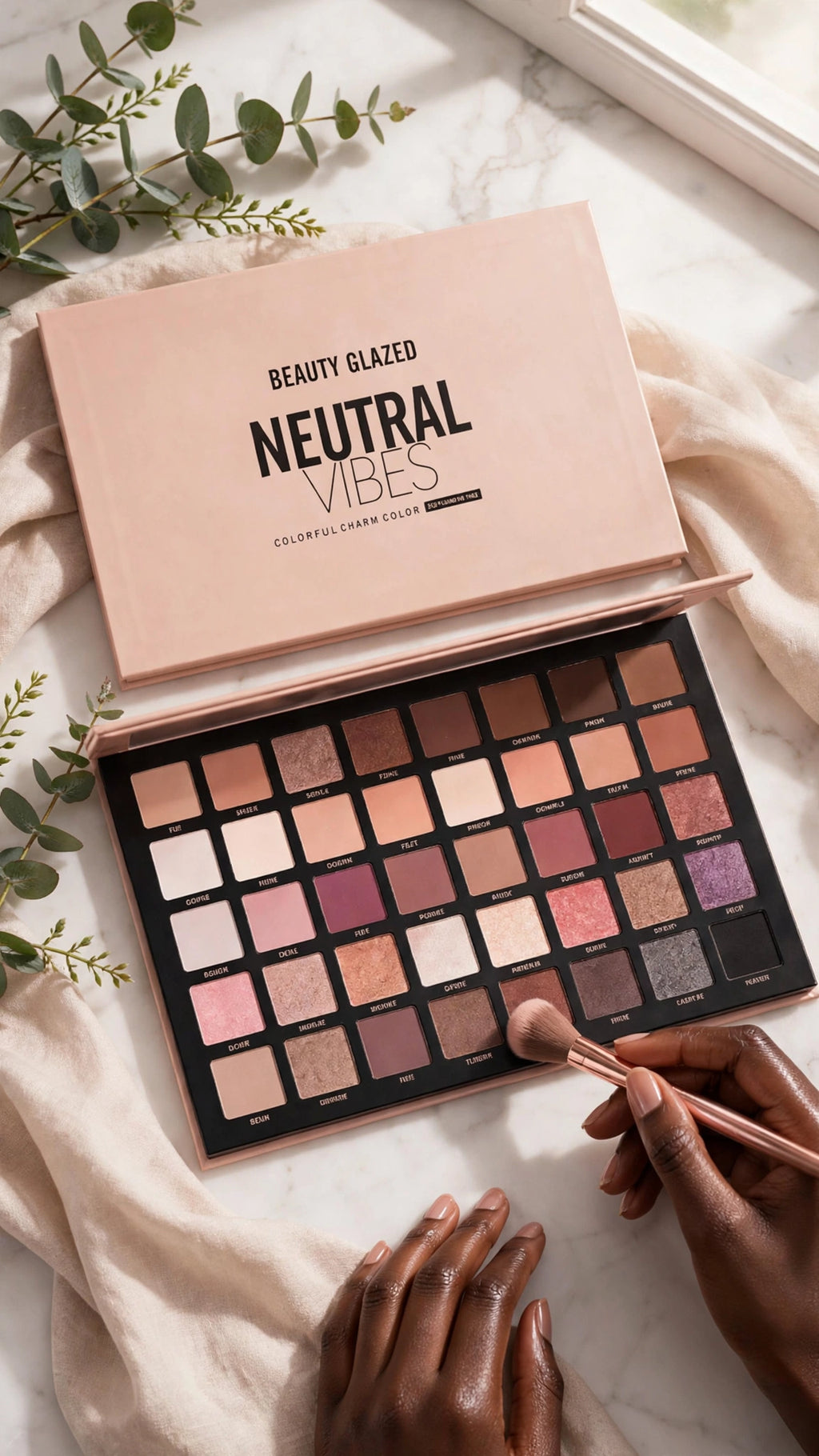 40-Colour Pearl Smoky Eyeshadow Palette – Matte & Shimmer, Super Pigmented
