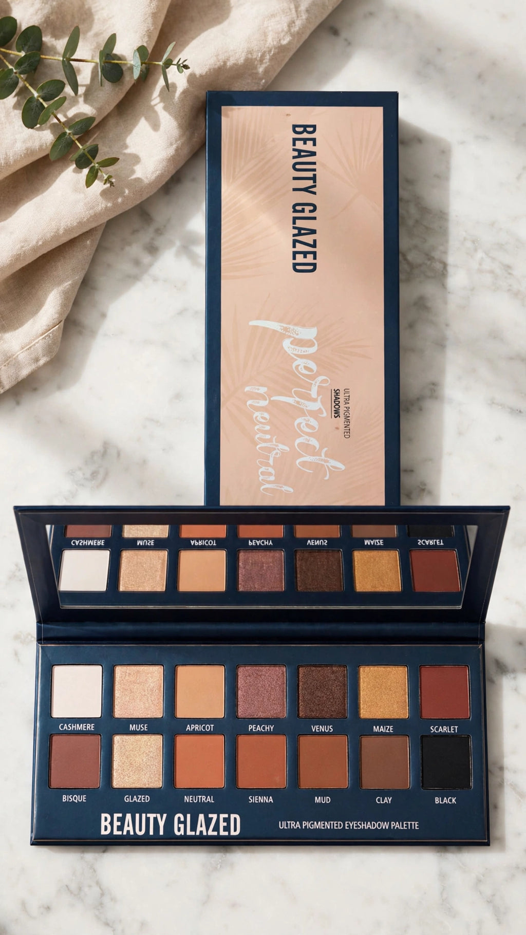 14-Colour Pearl Eyeshadow Palette – Shimmer, Matte & Multi-Dimensional Finish