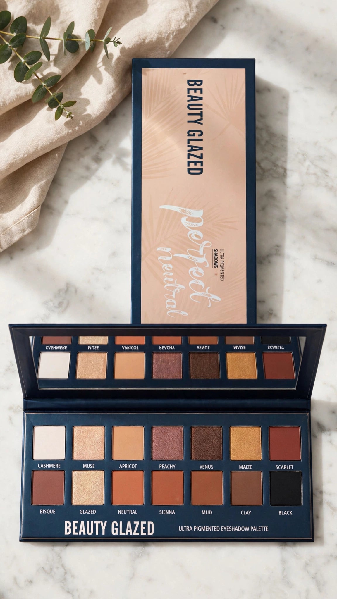 14-Colour Pearl Eyeshadow Palette – Shimmer, Matte & Multi-Dimensional Finish