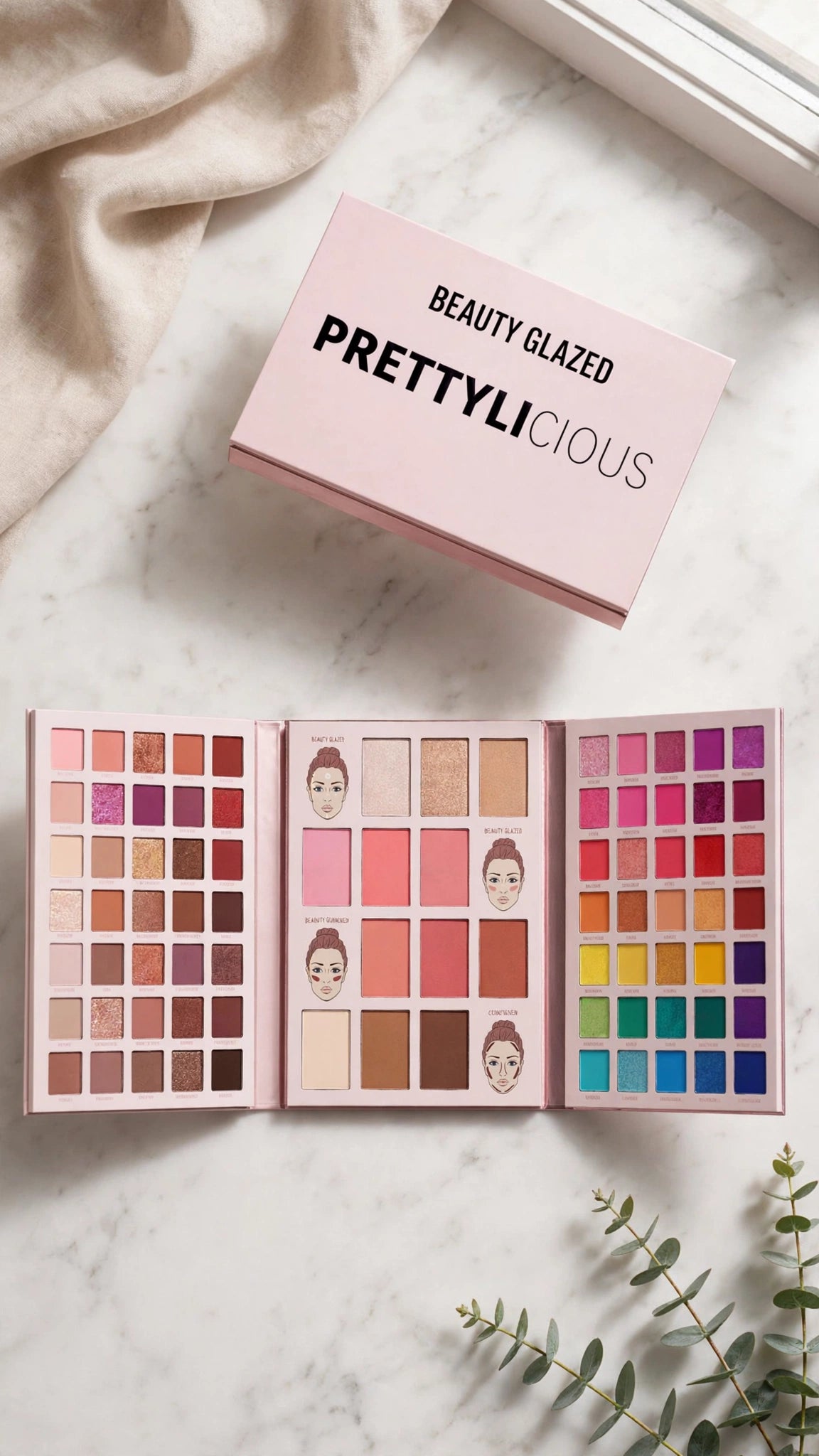Professional Eyeshadow Palette – High Pigment Matte & Shimmer, Waterproof