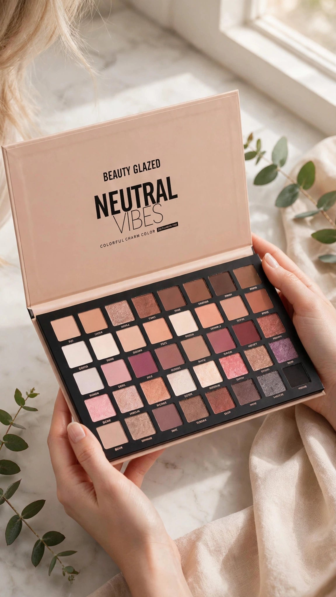 40-Colour Pearl Smoky Eyeshadow Palette – Matte & Shimmer, Super Pigmented