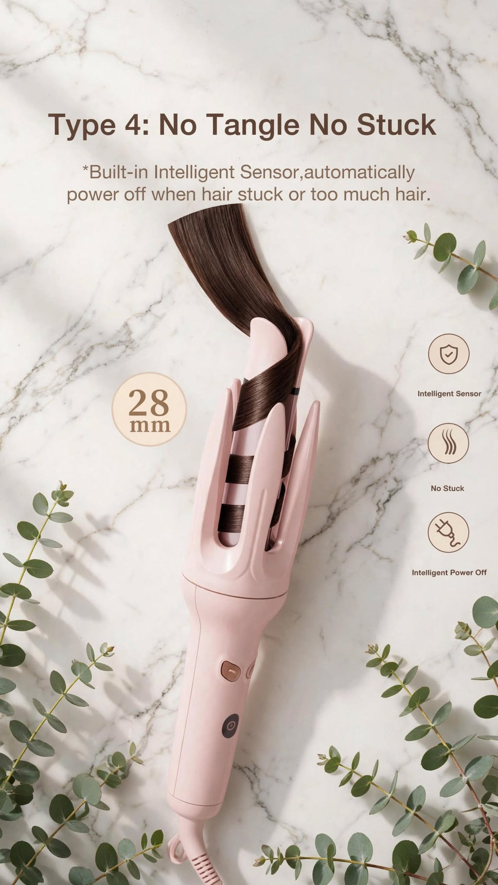 Automatic Hair Curler | 4 Heat Settings & Fast Heating