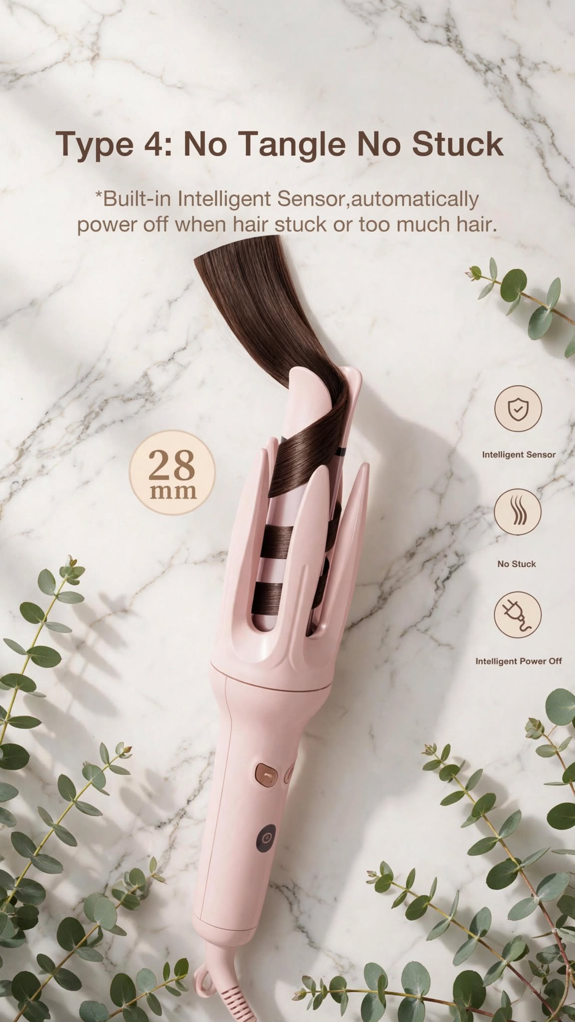 Automatic Hair Curler | 4 Heat Settings & Fast Heating
