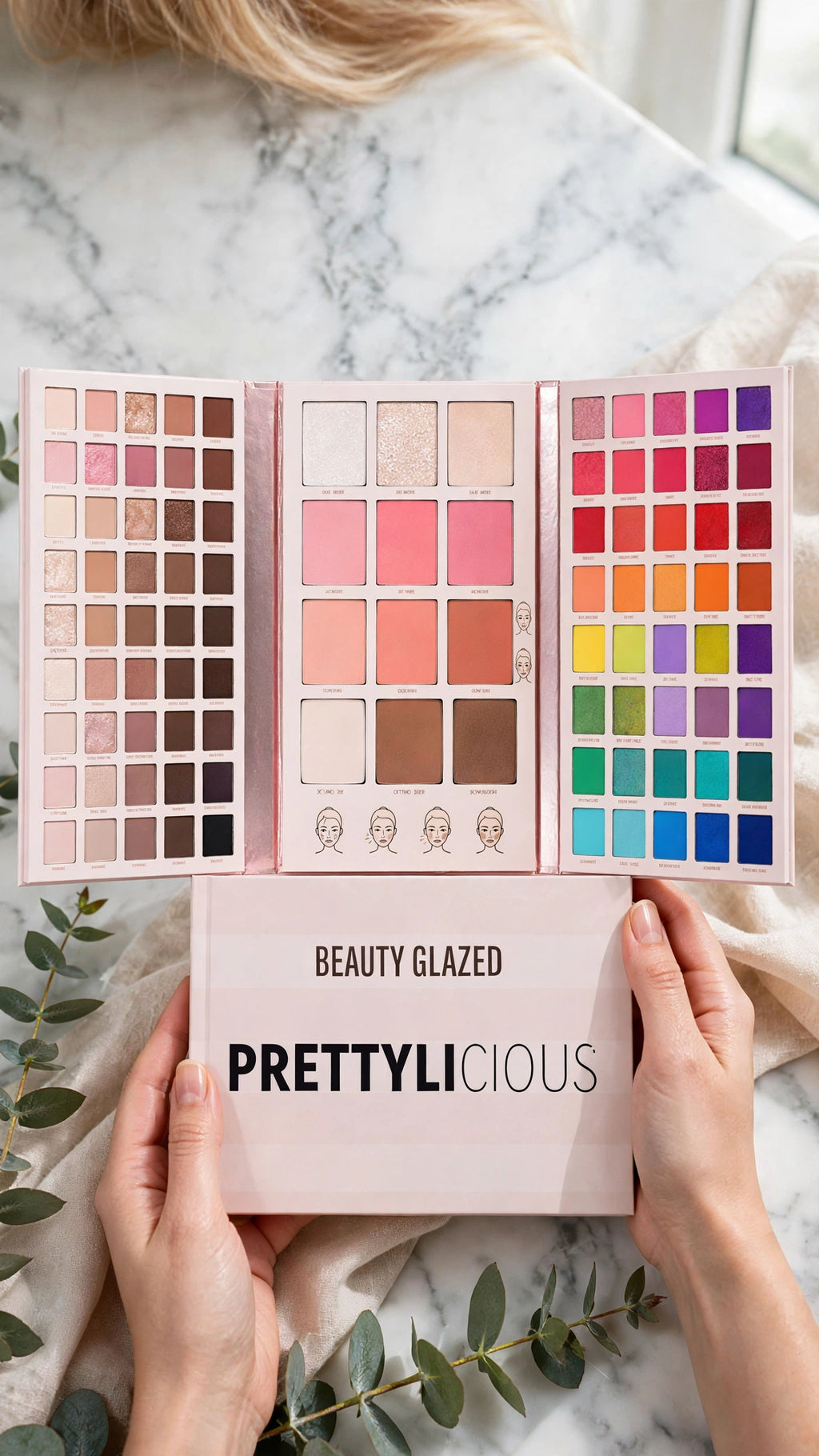 Professional Eyeshadow Palette – High Pigment Matte & Shimmer, Waterproof