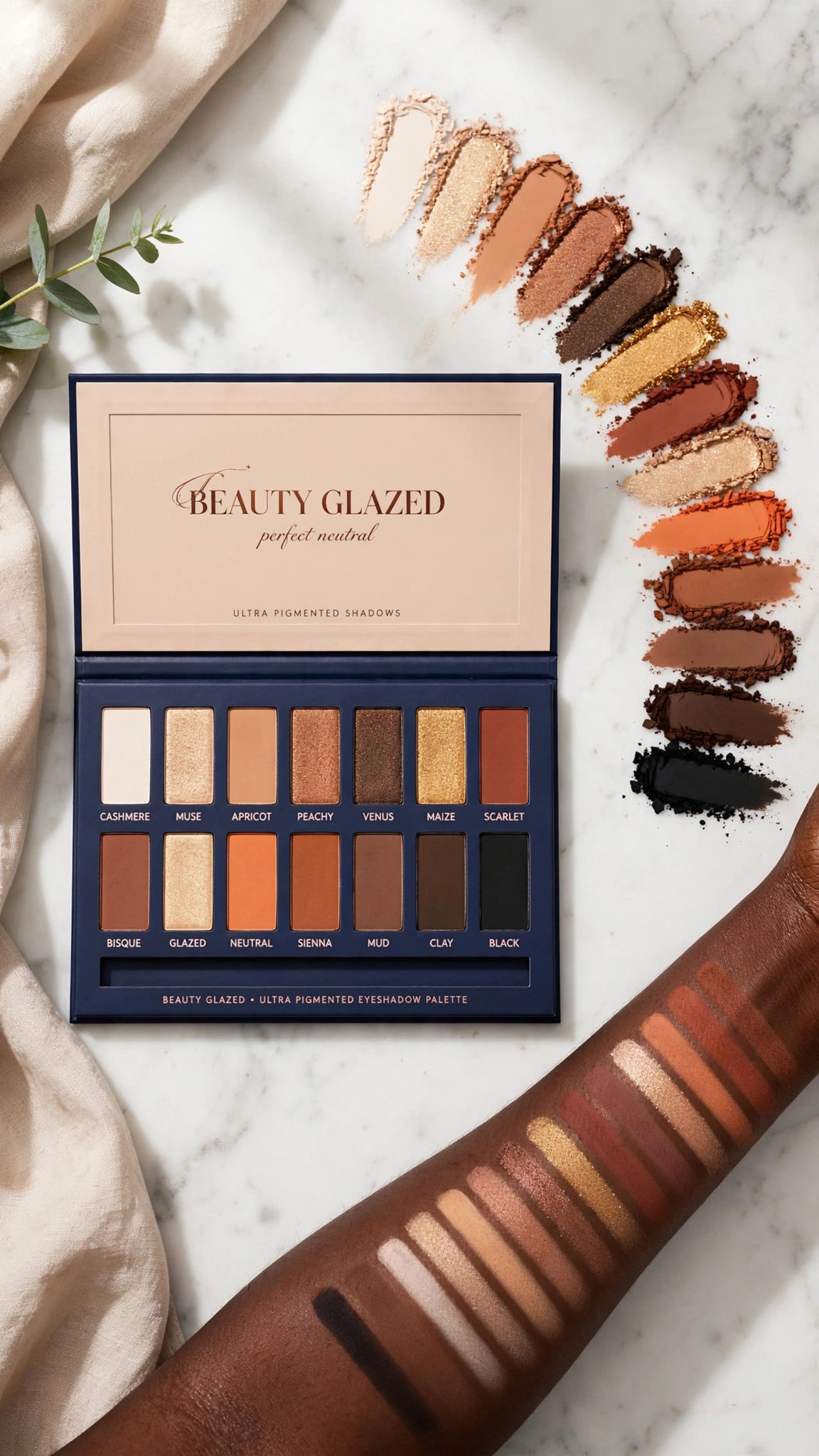 14-Colour Pearl Eyeshadow Palette – Shimmer, Matte & Multi-Dimensional Finish