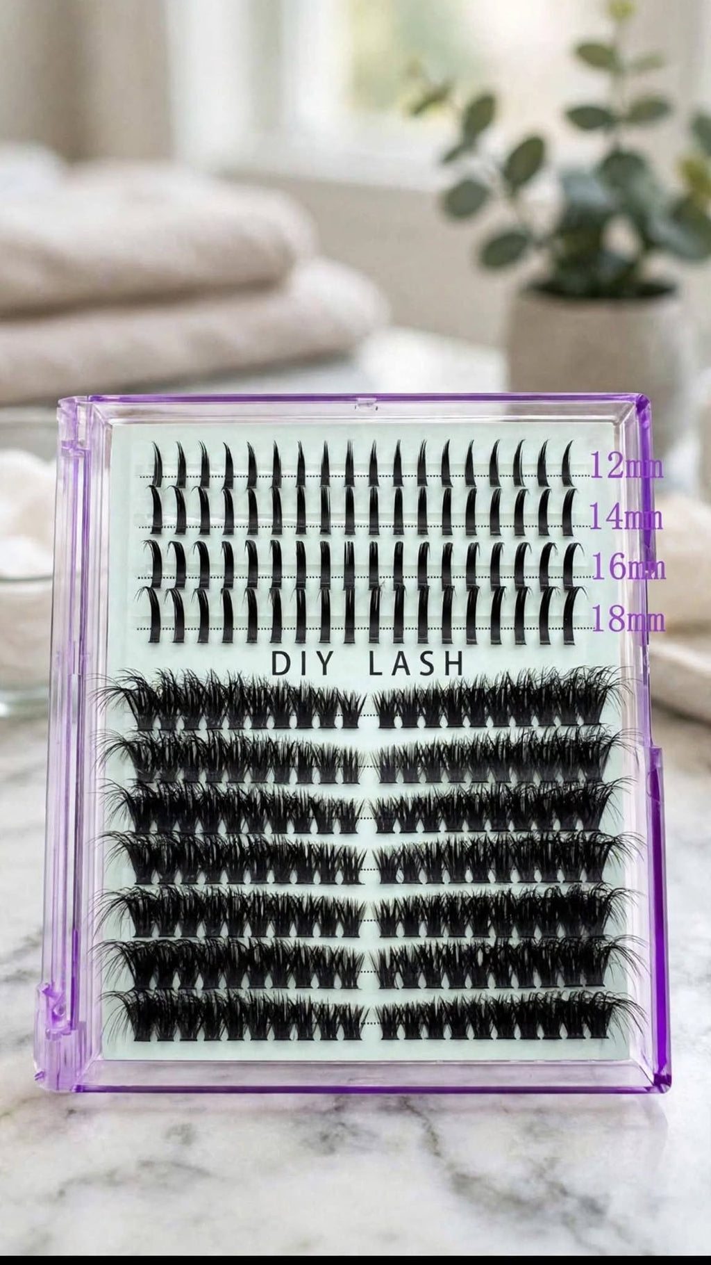 14-Row D-Curl Cluster Lash Set | DIY Extensions