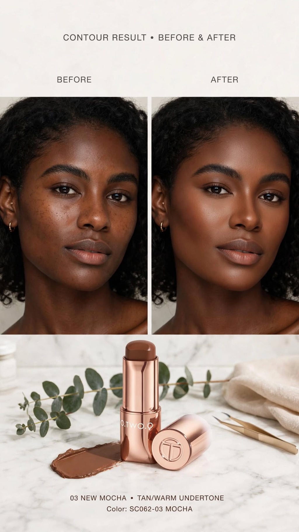 Long-Lasting Bronzer Stick | Creamy HD Contour