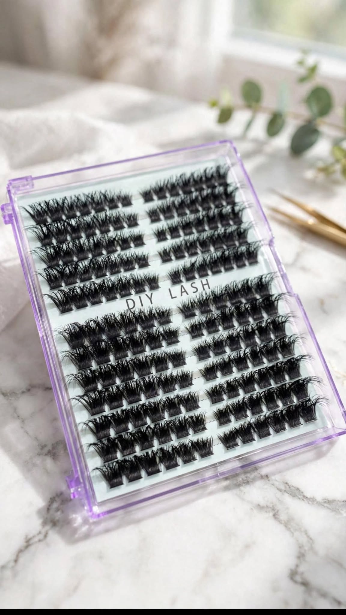 14-Row D-Curl Cluster Lash Set | DIY Extensions