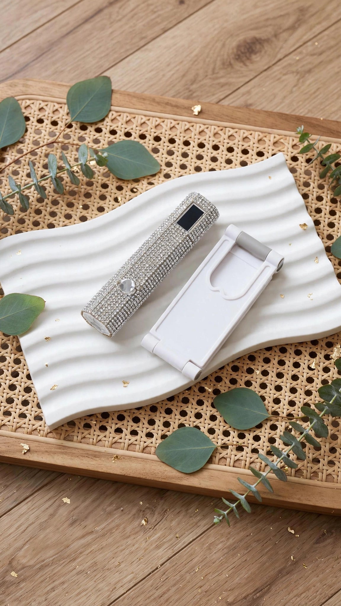 Diamond UV LED Nail Curing Lamp – Mini Portable Wearable Gel Nail Light with Stand