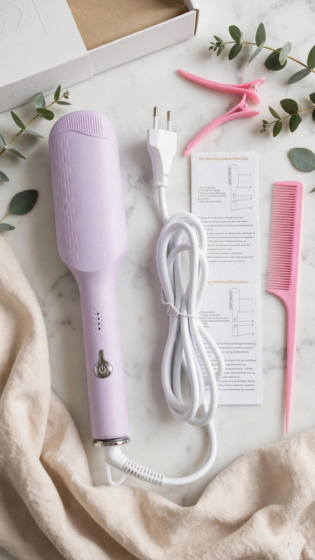 Wave Curling Iron | Ionic & Anti-Scald / 32mm Ceramic 2-Barrel