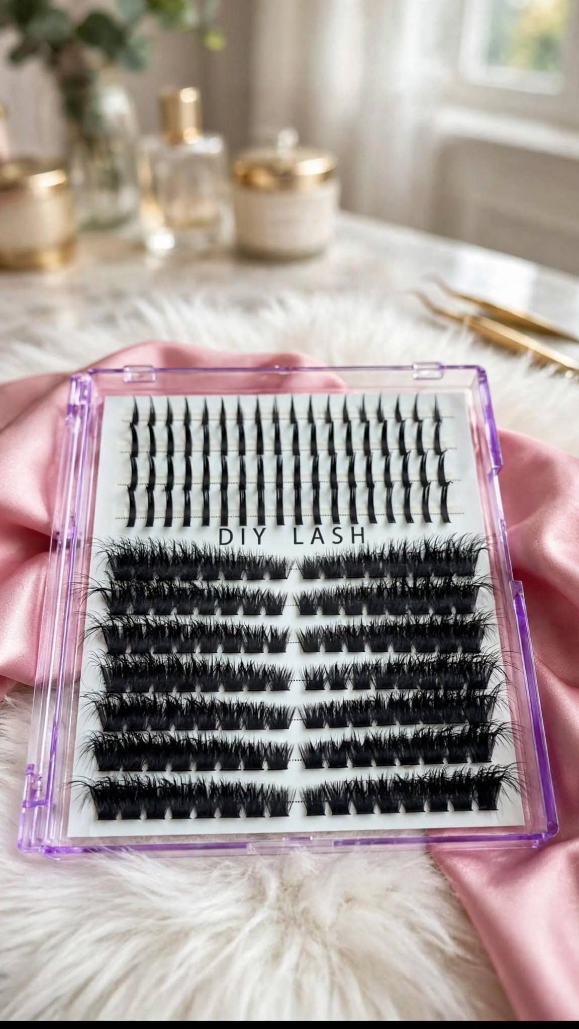 14-Row D-Curl Cluster Lash Set | DIY Extensions